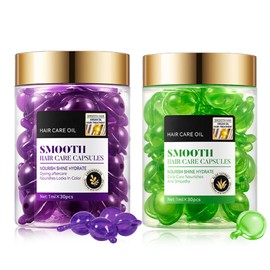 LZYLLS Lavender Hair Serum & Aloe Vera Hair Serum for Women,Moisturizing Hair Oil for Hair Styling,Hair Care Conditioner for All Hair Types,30 Capsules