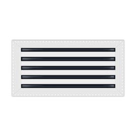 BUILDMART - 20x10 MUD-in Air Vent Cover - Drywall MUD in White Air Vent - MUD Linear Slot Diffuser - Register Grille for Ceiling and Walls - Texas Buildmart