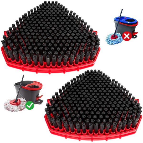 2 Pack Upgraded Spin Mop Replace Head Compatible with O