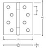 Best 130R Flat Star Hinges 0150-041 0.08 x 4.0 inches