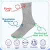 Falari 12-Pack Boy Toddler Kids Cotton Crew Socks 4-6 White