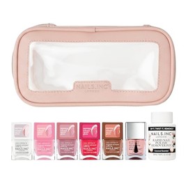 Nails.INC Gel Effect Plump & Glow 8-Pc Peptide Nail Polish Set | Versatile cosmetic bundle offers smooth chip-resistant coverage, fast drying time & multiple trendy shades for daily wear