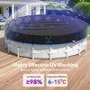 COSYUMI 12ft Round Pool Cover, Upgraded Tear Resistance & Seamless