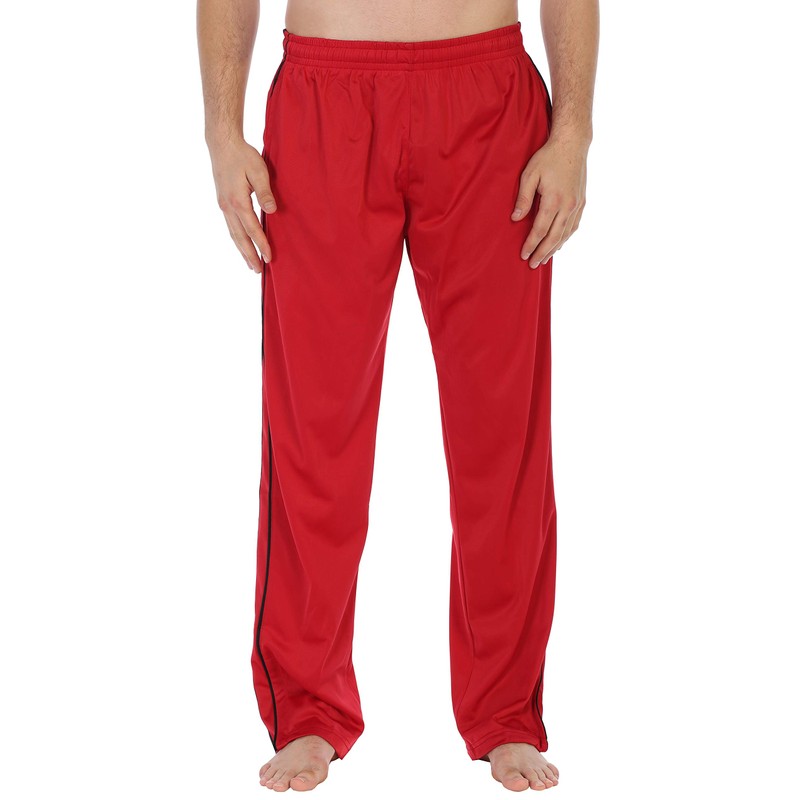 Gioberti Mens Athletic Track Pants, Red, 2X Large