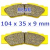 Master Chen Front Rear Brake Pads for Yamaha YXZ1000R YXZ