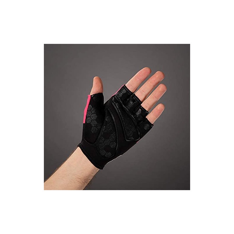 Chiba Solar Cycling Gloves Short Black / Pink 2021 Size: