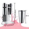 INTBUYING Dual Head Milkshake Machine Stainless Steel Milk Shake Machine