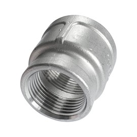 LOZOME 1-1/4" x 1" Female Reducer Reducing Coupling,Stainless Steel 304 NPT Female Threaded Cast Pipe Fitting,Nipple