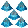 Nupuyai Crystal Pyramid Gemstone Energy Pyramids for Reiki Healing Meditation