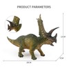 SanDoll Pentaceratops Dinosaur Figure, Realistic Model, Jurassic Period, Reptiles, Impressive,