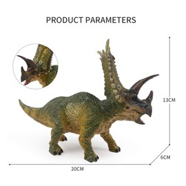 SanDoll Pentaceratops Dinosaur Figure, Realistic Model, Jurassic Period, Reptiles, Impressive, Carnivore, Children's Toy, Present, Display, Dinosaur Toy