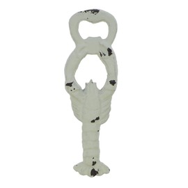 Nautical Rustic Anchor Cast Iron Bottle Opener Ornament - Lobster