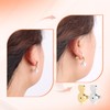 4pcs Earring Lifters Backs, Heart Shaped Earrings Support Backs Practical