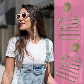 JJUNW 6 Sets Dungaree Buckles Metal Dungaree Buckles Replacement Metal Dungaree Buckles Braces Buckles with Sliding Buckle Adjustable for Bib Button Sewing Clothing Craft, bronze