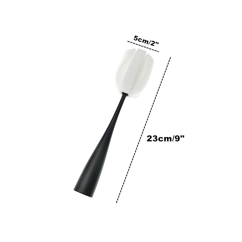 Kinteshun Long Handle Cup Bottle Cleaning Brush Sponge Pot Cleaner