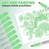Green Ultra Fine Point Permanent Markers, 20 Pack, 0.4 mm,
