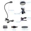 ZSGoes 2 Pack Clamp Gooseneck LED Desk Lamp, Clip on