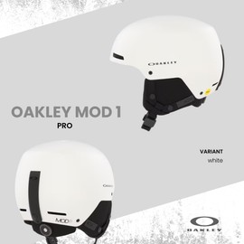 Oakley MOD1 PRO MIPS White Large Ski Snowboarding Helmet for Men for Women + Bundle with Designer iWear Collapsible Water Bottle with Carabiner