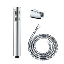 WENKO Basic Line 3-Piece Shower Head Set with Rain Jet Function, 150 cm Hose, 3.3 x 22 x 3.3 cm, Chrome