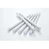 elitegrips TD50 Golf Grips, Set of 7, Silver White, No