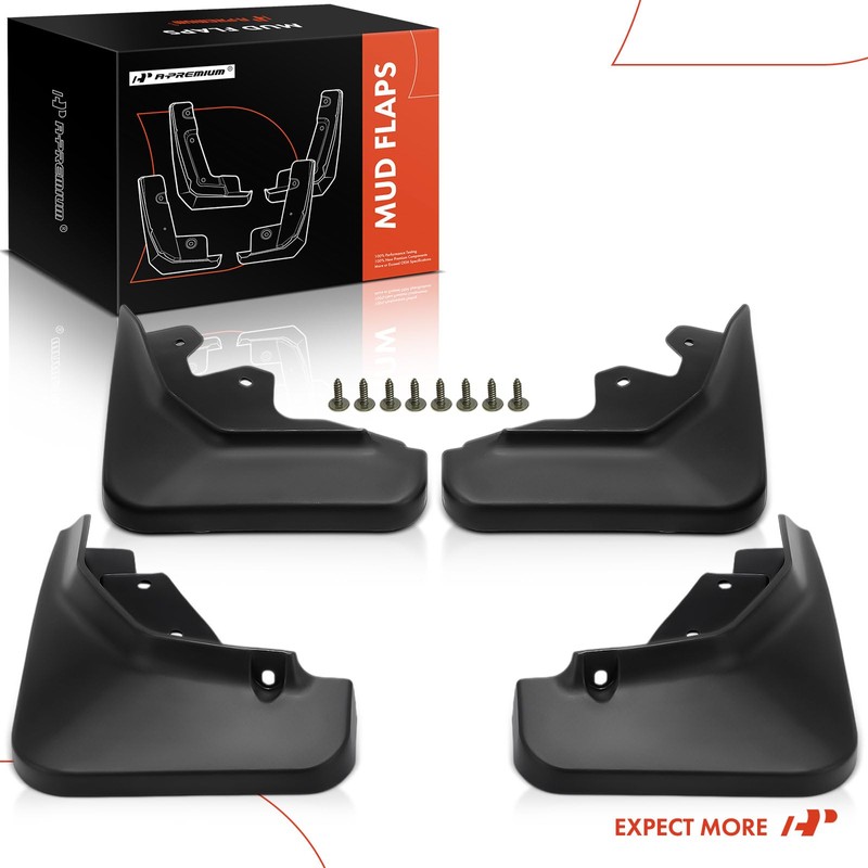 A-Premium Set of 4PCS Mud Flaps Splash Guards Mudguards Mudflaps