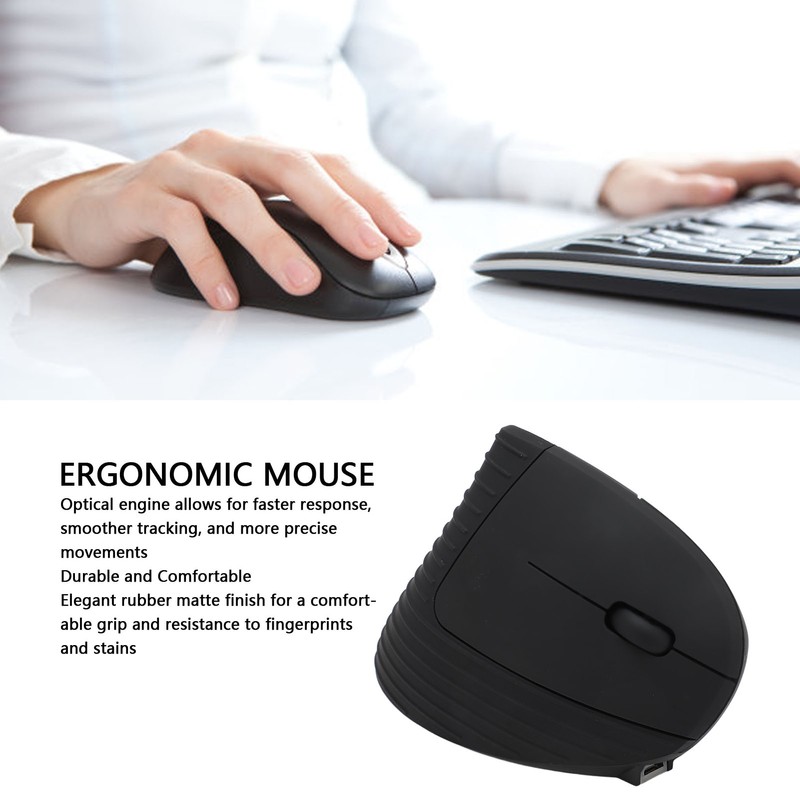 Right Handed Ergonomic Mouse Wireless Vertical Mouse Rechargeable Matte Finish