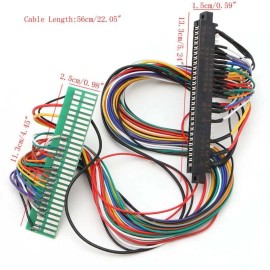 DIY Retro Arcade 56 Pin 28P Jamma Harness Extension For Arcade Game Boards Cabinets 22 Inches