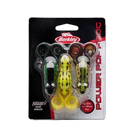 Berkley Unisex Adult Frenzy Power Pop Frog Hard Bait, Assorted, 60 mm