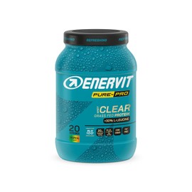 Enervit Pure-Pro 100% Clear Whey Protein Grass-Fed BLG-100 Gusto Tropical, Bevanda Istantanea di B-Lattoglobulina del Latte Vaccino, 20g di Proteine per Dose, Senza Lattosio e Zero Grassi, 500 g