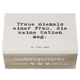 Mr. & Mrs. Panda 19 x 12 cm Wooden Box Traue niemals einer Frau,... - Gift, Gentleman, Treasure Chest, Quotes, Box, Chest, Saying Gifts
