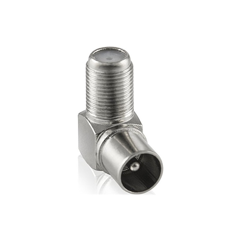 Poppstar 8x SAT Antenna Angle Adapter (90° Angled) (Coax F