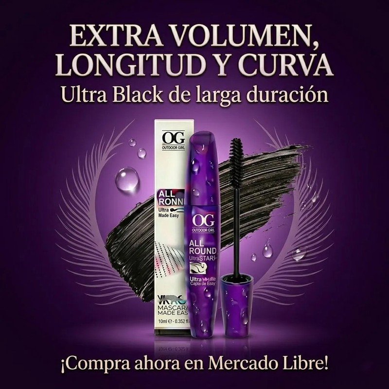 Rimel Waterproof Microfibras Color Negro Volumen