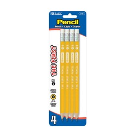 BAZIC #2 The First Jumbo Premium Yellow Pencil (4/pack) (Case of 24)