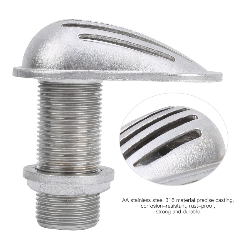 MJS023 Stainless Steel 316 Marine Boat Intake Strainer ThruHull Water