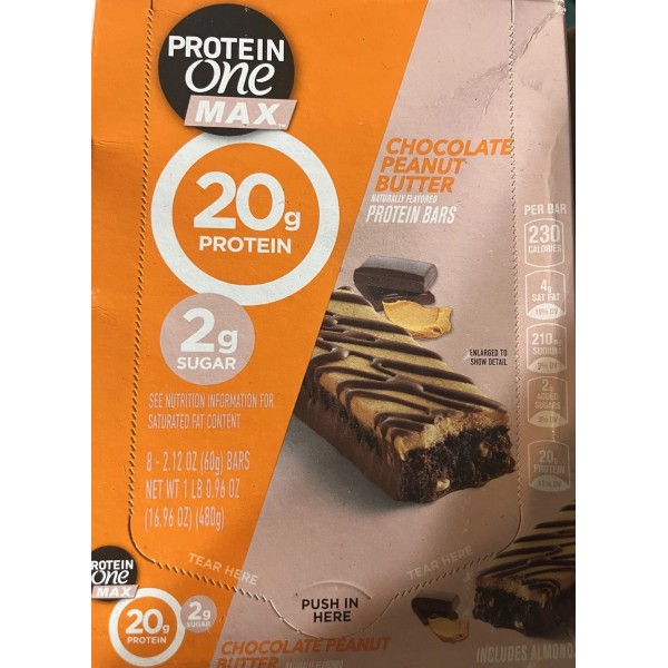 PROTEIN ONE MAX 6 BOXES OF 8 (48)Protein One Max