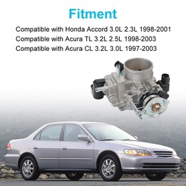 WMPHE Electronic Throttle Body Actuator Compatible with Honda Accord Odyssey Acura TL CL 2.3L 2.5L 3.0L 3.2L 3.5L 1997-2003 Replacement for 16400-P8C-A21 16400P8CA21 16400 P8C A21