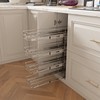 Sikarou 4-Tier 8" W x 21" D Narrow Pull Out