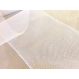 Unbranded Vintage Soft White Nylon Polyester Net Trim  2 1/2 inches   1 yard