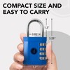Padlock 4 Digit Combination Lock - for Gym School Locker,