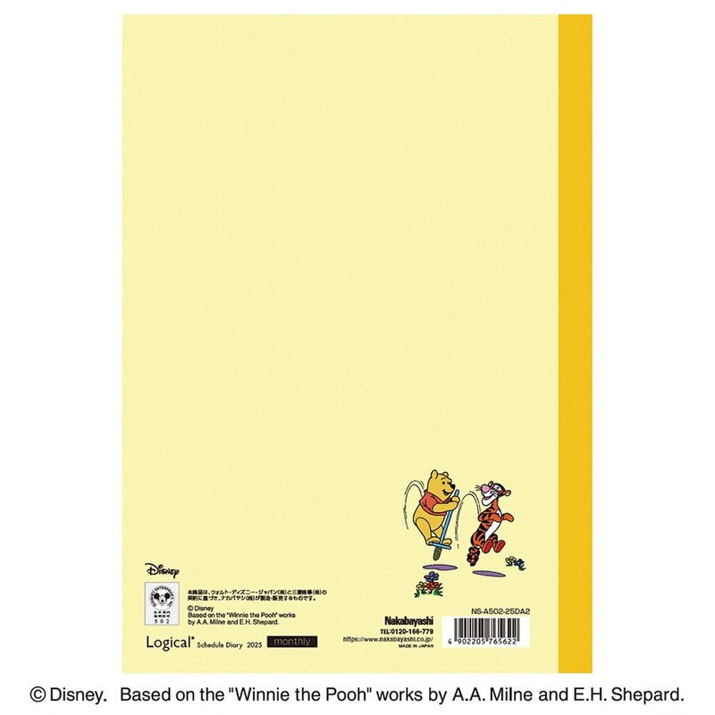 Logical Diary NS-A502-25DA2 Monthly Notebook Type D/A5/Pooh 2025