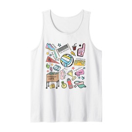 Can't Talk Right Now Doing Volleyball Mom Stuff Women Funny Tank Top