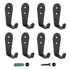 Wall Hooks 8 Pcs,Coat Hooks, Stainless Steel Hook, Garage, Luggage Key Hook, Bathroom Kitchen Dining Room,Heavy Duty, Indoor and Outdoor Hooks…(3.0 Heavy Duty 7 Hook)