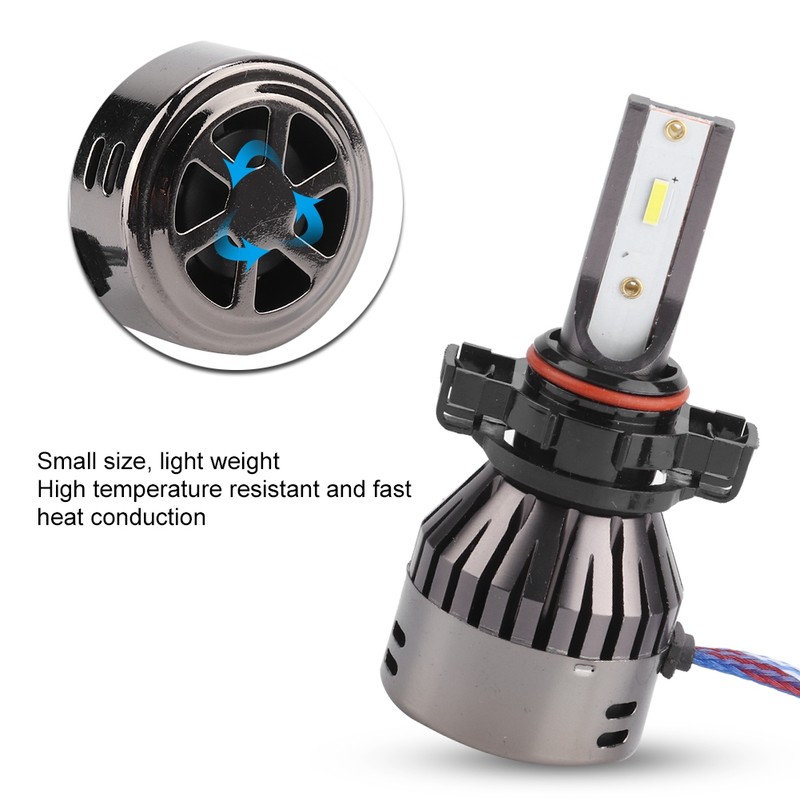 2PCS 60W White Light Car LED Integrated Headlights SuperSpotlight Built
