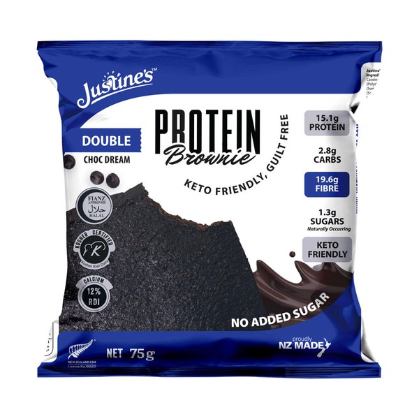 Justine's Double Choc Dream Protein Brownie - 60gm