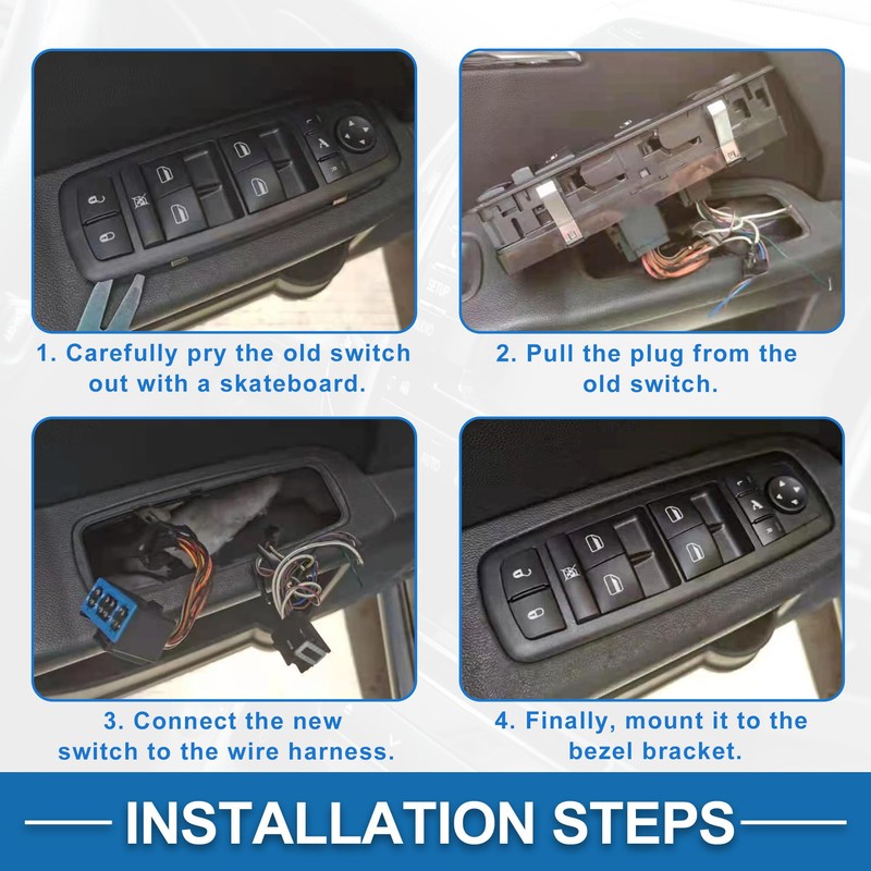 A ABSOPRO Power Window Switch No.35760-SZA-A41 Window Control Switch for