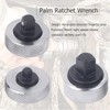 Comimark 3 Piece Reversible Thumbwheel Ratchet Wrench Set - Get