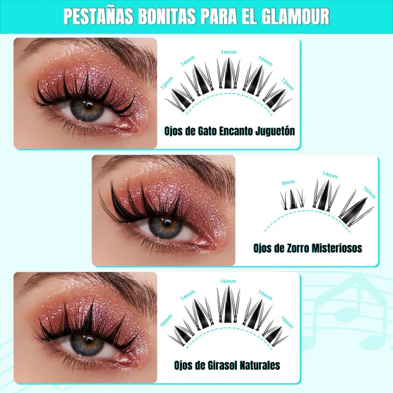 Kit De Extensiones De Pestañas Lujo Amzgirl Lash