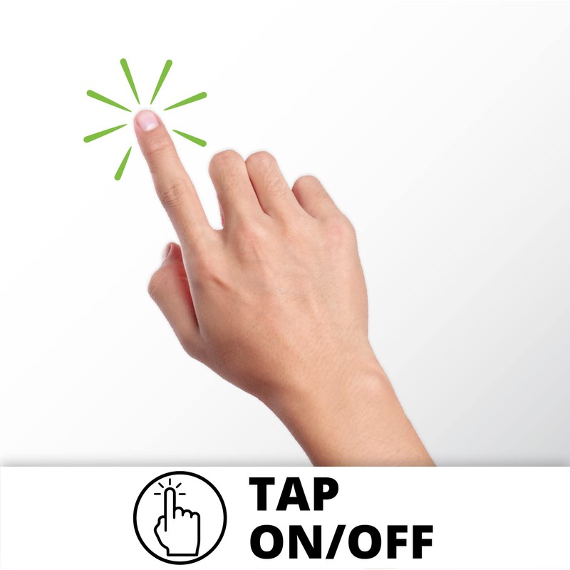 Ecolight Tap On/Off Battery Powered 7-Inch LED Closet Light –