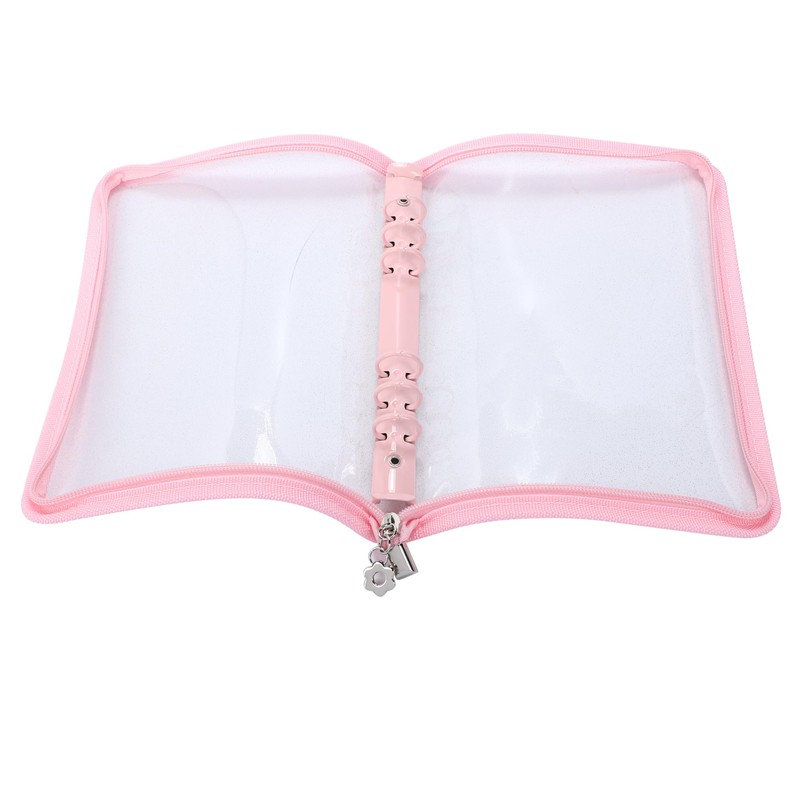 H&J A5 6 Hole Binder Clear File Trading Card Case