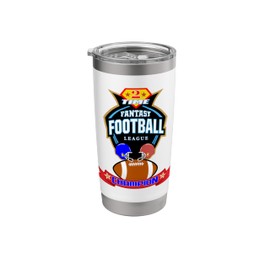 Two Time Fantasy Football League Legend Champion Trophy Stainless Steel Insulated Tumbler
